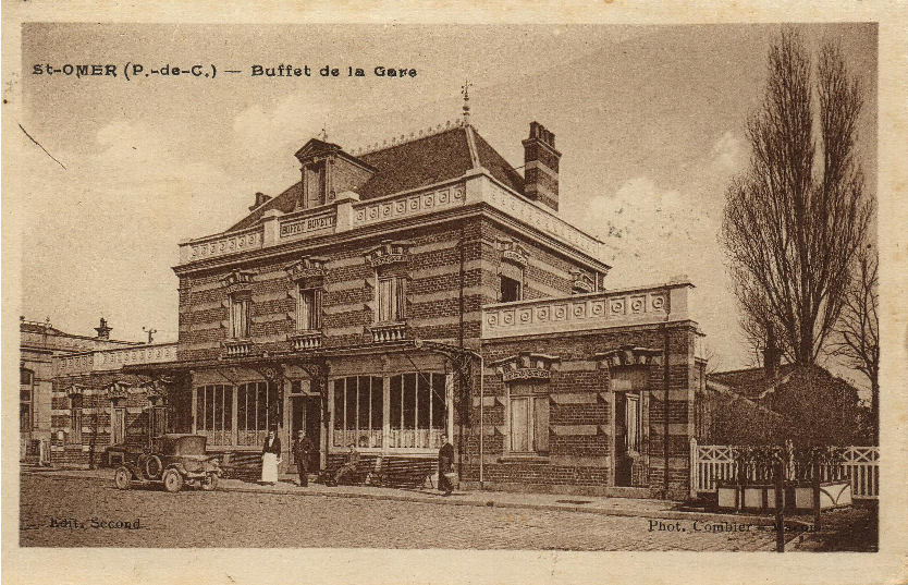 On voit ici le buffet de la gare ou les voyageurs pouvait manger et se désaltérer en attendant leur train.